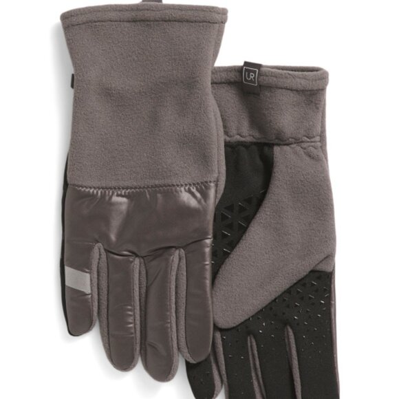 NEW  UR Men's Water Resistant Fleece Gloves With Grip Palms pavement 166TN - Picture 1 of 2